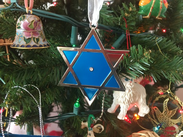 Star of David on Christmas Tree - by Jeanne - IMG_1430 - 12-7-19