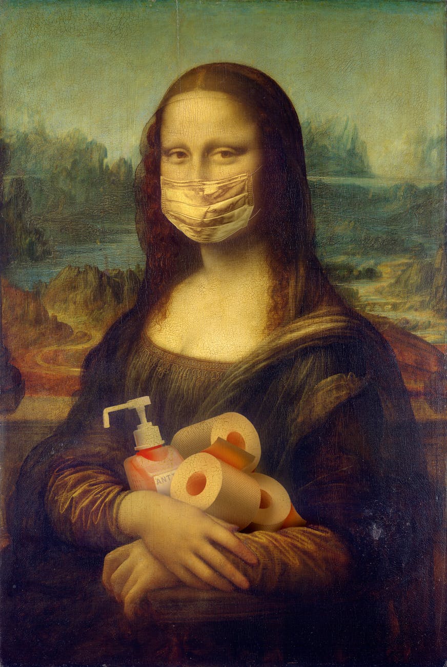 Mona Lisa Masked-pexels-photo-4113084